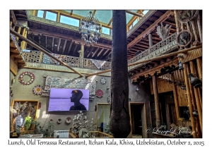 2025-10-02#0936 Lunch, Old Terrassa Restaurant, Itchan Kala, Khiva, Uzbekistan