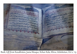 2025-10-02#3100 Book, Gift from Kazakhstan, Juma Mosque, Itchan Kala, Khiva, Uzbekistan