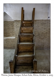 2025-10-02#3102 Throne, Juma Mosque, Itchan Kala, Khiva, Uzbekistan