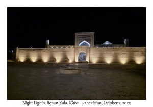 2025-10-02#3230 Night Lights, Itchan Kala, Khiva, Uzbekistan