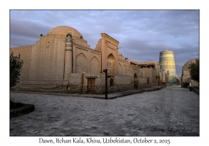 2025-10-02#3658 Dawn, Itchan Kala, Khiva, Uzbekistan