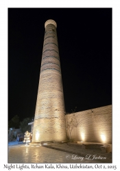 2025-10-02#4038 Night Lights, Itchan Kala, Khiva, Uzbekistan
