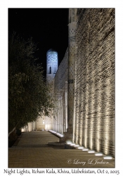 2025-10-02#4255 Night Lights, Itchan Kala, Khiva, Uzbekistan