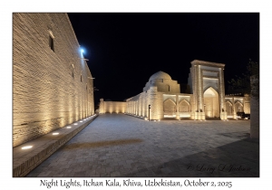 2025-10-02#4331 Night Lights, Itchan Kala, Khiva, Uzbekistan