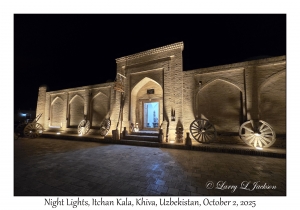 2025-10-02#4506 Night Lights, Itchan Kala, Khiva, Uzbekistan