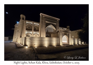 2025-10-02#4528 Night Lights, Itchan Kala, Khiva, Uzbekistan