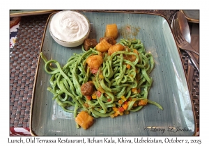 2025-10-02#5854 Lunch, Old Terrassa Restaurant, Itchan Kala, Khiva, Uzbekistan