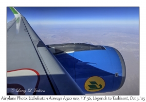 2025-10-03#2320 Airplane Photo, Uzbekistan Airways A320 neo, HY 56, Urgench to Tashkent, Uzbekistan