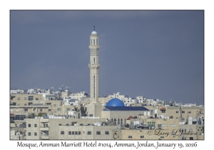 2026-01-19#3424 Mosque, Room #1014 View, Amman Marriott Hotel, Amman, Jordan
