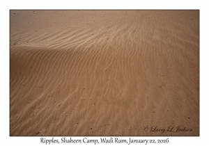 2026-01-22#5935 Ripples, Shaheen Camp, Sandstone Mountains, Wadi Rum, Jordan