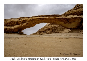 2026-01-22#5939 Arch, Sandstone Mountains, Wadi Rum, Jordan