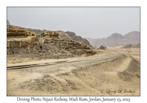 2026-01-23#4006 Driving Photo, Hejazi Railway, Wadi Rum, Jordan