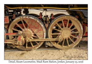 2026-01-23#4011 Detail, Steam Locomotive, Wadi Rum Station, Jordan