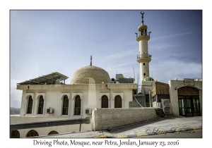 2026-01-23#4068 Driving Photo, Mosque, near Petra, Jordan