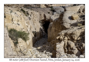 2026-01-24#4154 88 meter diversion tunnel, Petra, Jordan