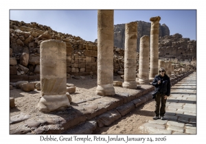 2026-01-24#6079 Debbie, Great Temple, Petra, Jordan