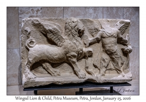 2026-01-25#4451 Winged Lion & Child, Petra Museum, Petra, Jordan