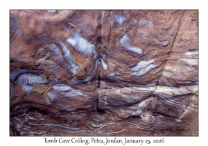 2026-01-25#6119 Tomb Cave Ceiling, Petra, Jordan