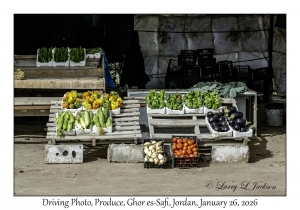 2026-01-26#4670 Driving Photo, Produce, Ghor es-Safi, Jordan