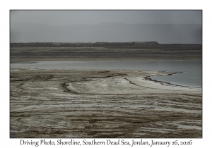 2026-01-26#4688 Driving Photo, Shoreline, Southern Dead Sea, Jordan
