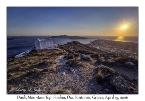 2026-04-19#2622 Dusk, Mountain Top, Finikia, Oia, Santorini, Greece