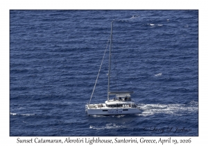 2026-04-19#5356 Sunset Catamaran, Akrotiri Lighthouse, Santorini, Greece