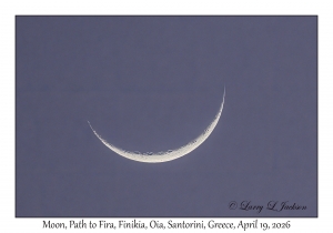 2026-04-19#5463 Moon, Path to Fira, Finikia, Oia, Santorini, Greece