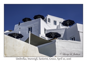 2026-04-20#5604 Umbrellas, Imerovigli, Santorini, Greece