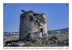 2026-04-21#5799 Derelict Windmill, Gavrilos Hill, near Emporio, Santorini, Greece
