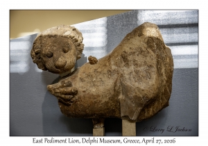 2026-04-27#6596 East Pediment Lion, Delphi Museum, Greece